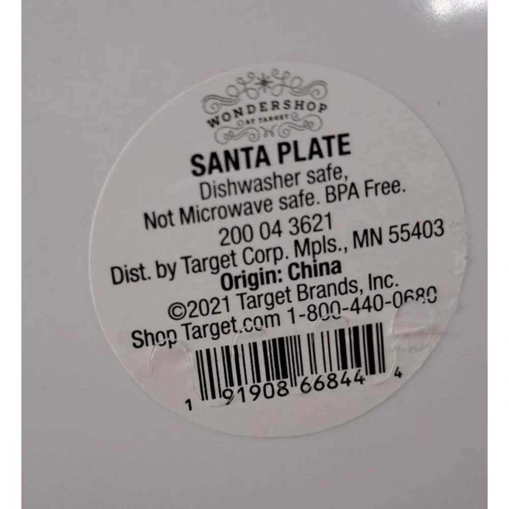 Target Wondershop Santa, Reindeer, Polar Bear Melamine Plates Set of 3